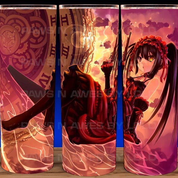 Kurumi Tokisaki - Date A Live Anime Girl Cup Mug Tumbler 20oz - Picture 1 of 3
